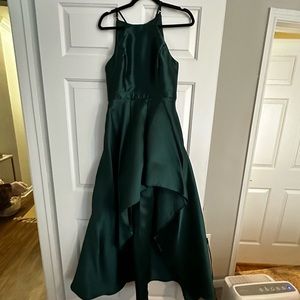 Lulus high low green dress